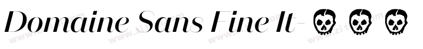 Domaine Sans Fine It字体转换